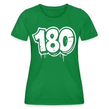 180 Dartsport Profi Outfit Volltreffer - Frauen Funktions-T-Shirt - Kelly Green - Vorne - AI Model Female 172 dark (172cm)