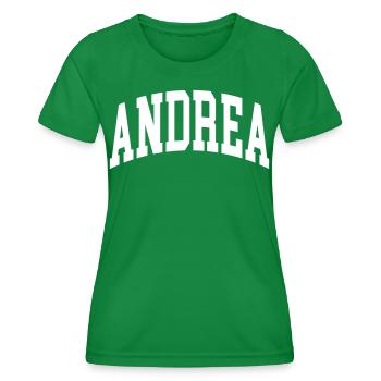 Andrea - T-shirt sport Femme - vert - Devant - AI Model Female 172 dark (172cm)