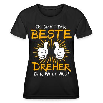Dreher Geschenkidee - Frauen Funktions-T-Shirt - Schwarz - Vorne - AI Model Female 172 light (172cm)