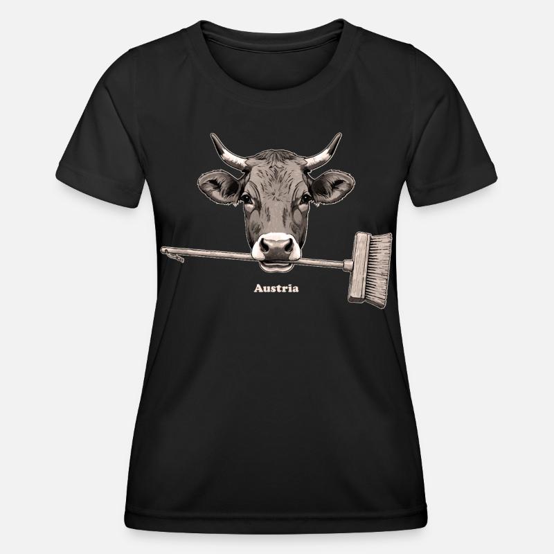 Cow - Women's Functional T-Shirt - black