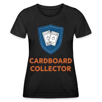 Cardboard Collector Trading Card Collector Booster - Women's Functional T-Shirt - black - Front - AI Model Female 172 light (172cm)