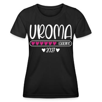 Uroma 2027 loading Herzchen Ladebalken - Frauen Funktions-T-Shirt - Schwarz - Vorne - AI Model Female 172 light (172cm)