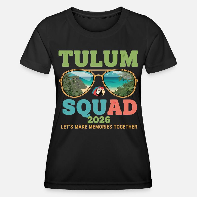 Tulum Squad 2026 Vacation - Women's Functional T-Shirt - black