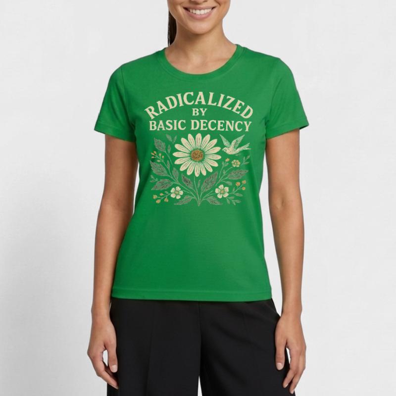 Basic Decency Statement for Do-Gooders Women's Functional T-Shirt