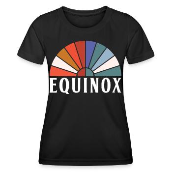 Équinoxe Joyeuses Pâques Ostara Eostre - T-shirt sport Femme - noir - Devant - AI Model Female 172 light (172cm)