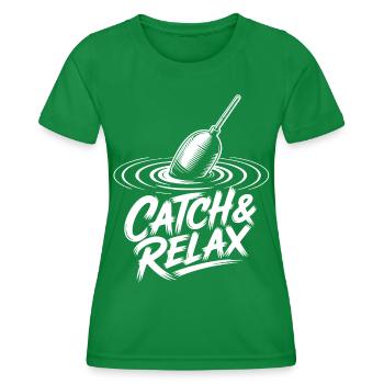 Catch & Relax - Frauen Funktions-T-Shirt - Kelly Green - Vorne - AI Model Female 172 dark (172cm)