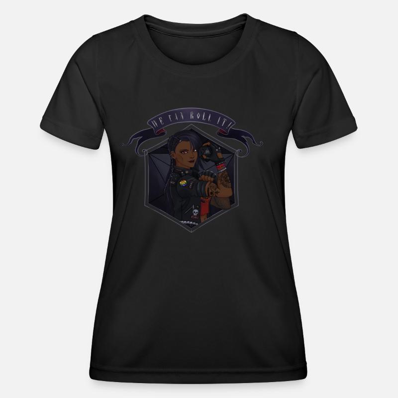 We can roll it! Black - Women's Functional T-Shirt - black