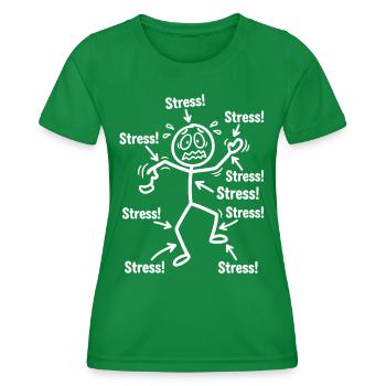 stress_figur_pfeile - T-shirt sport Femme - vert - Devant - AI Model Female 172 dark (172cm)
