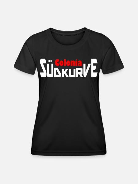 Südkurve Colonia - Frauen Funktions-T-Shirt - Schwarz