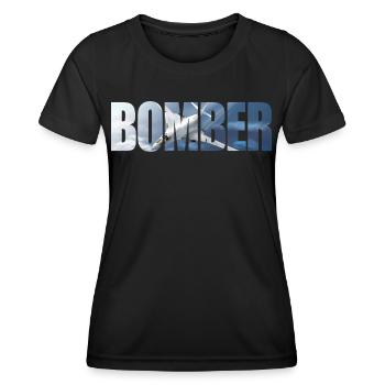 Bomber Tu-160 - Frauen Funktions-T-Shirt - Schwarz - Vorne - AI Model Female 172 light (172cm)