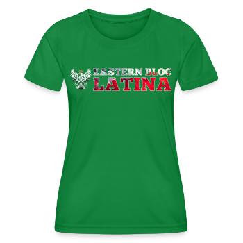 Eastern Bloc Latina Pole Poland White Eagle Gift - Women's Functional T-Shirt - kelly green - Front - AI Model Female 172 dark (172cm)