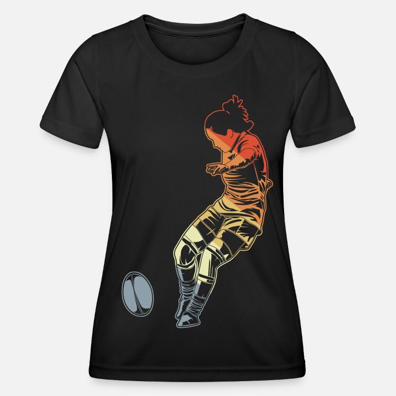 Women's Rugby - Women's Functional T-Shirt - black