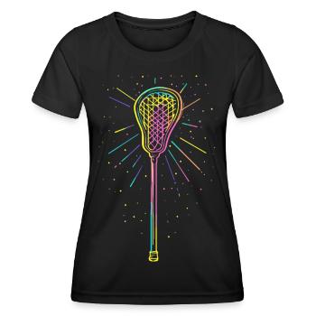 Bâtons de crosse - T-shirt sport Femme - noir - Devant - AI Model Female 172 light (172cm)