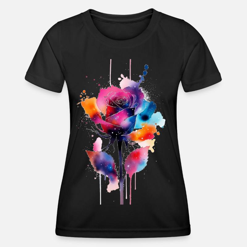 flower - Women's Functional T-Shirt - black