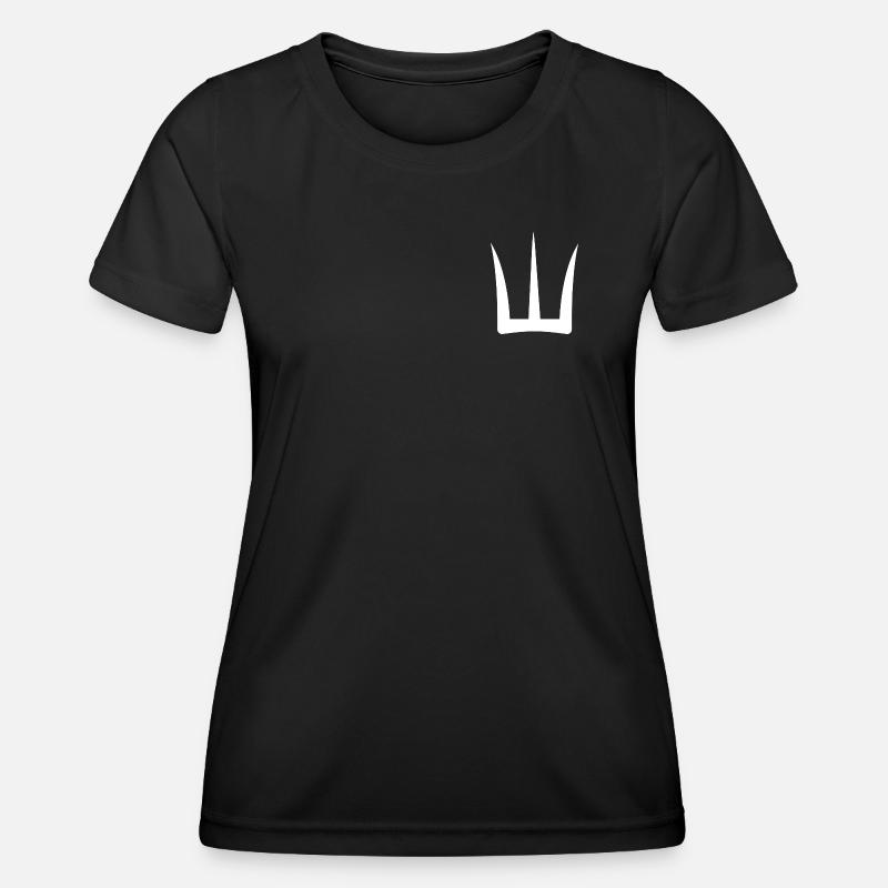 White Trident - Women's Functional T-Shirt - black