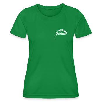 Chuchichäschtli - Swiss cult term - Women's Functional T-Shirt - kelly green - Front - AI Model Female 172 dark (172cm)