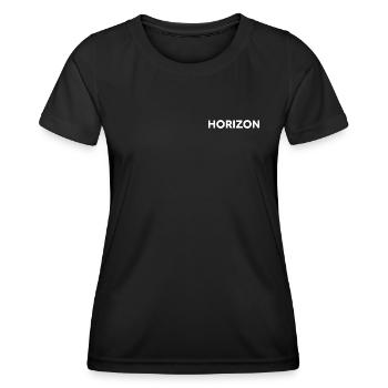 Weißer Horizont - Frauen Funktions-T-Shirt - Schwarz - Vorne - AI Model Female 172 light (172cm)