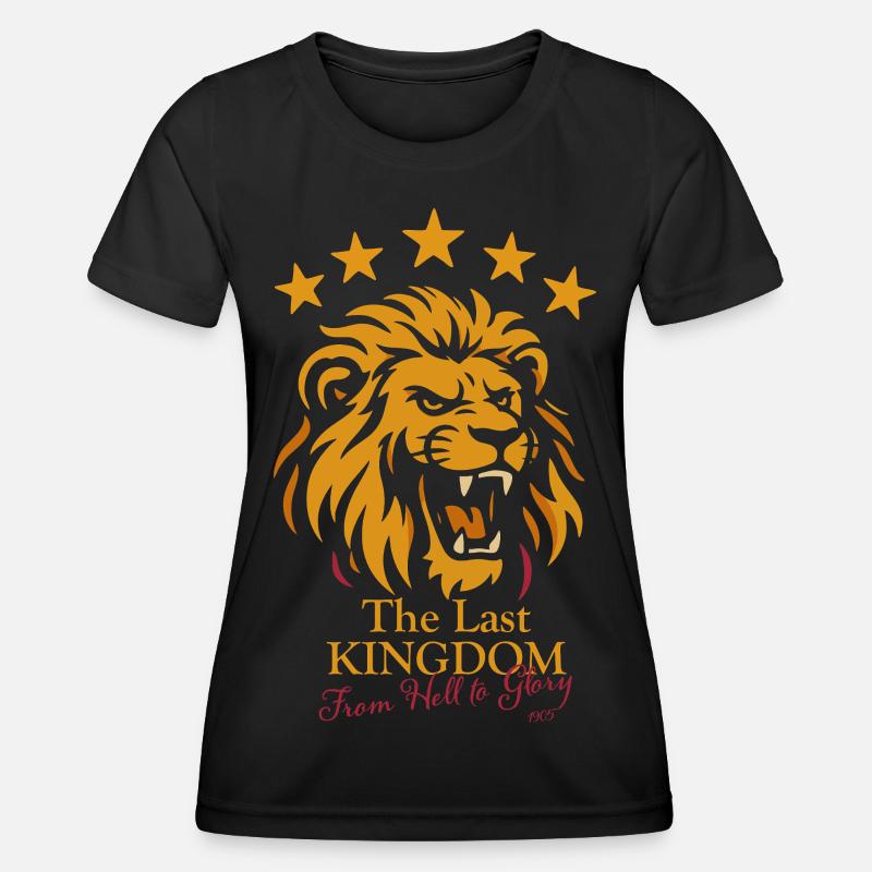 Last Kingdom Lion From Hell to Glory  - Women's Functional T-Shirt - black