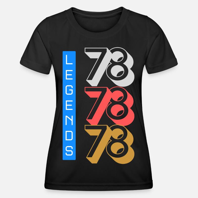 Legends 1978 Pattern - Women's Functional T-Shirt - black