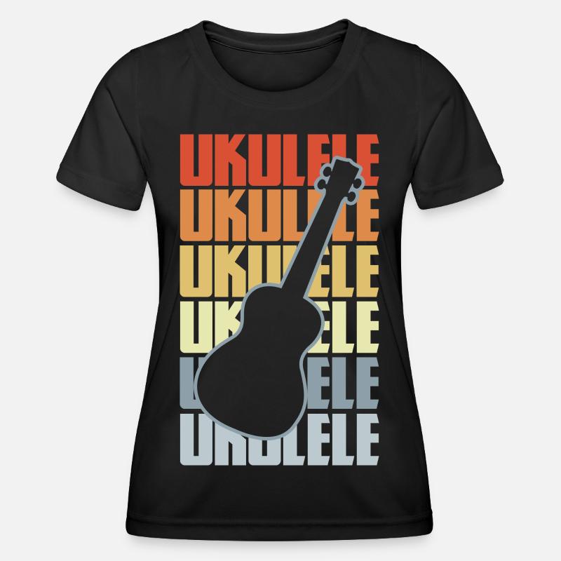 Vintage Ukulele - Women's Functional T-Shirt - black