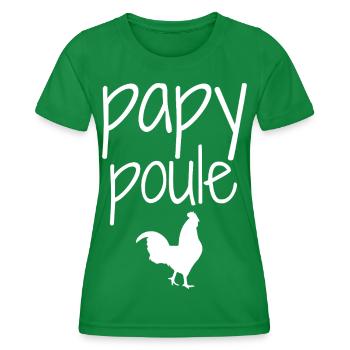 Grandpa Hen - Women's Functional T-Shirt - kelly green - Front - AI Model Female 172 dark (172cm)