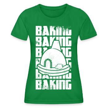 Pâtisserie amusante - T-shirt sport Femme - vert - Devant - AI Model Female 172 dark (172cm)