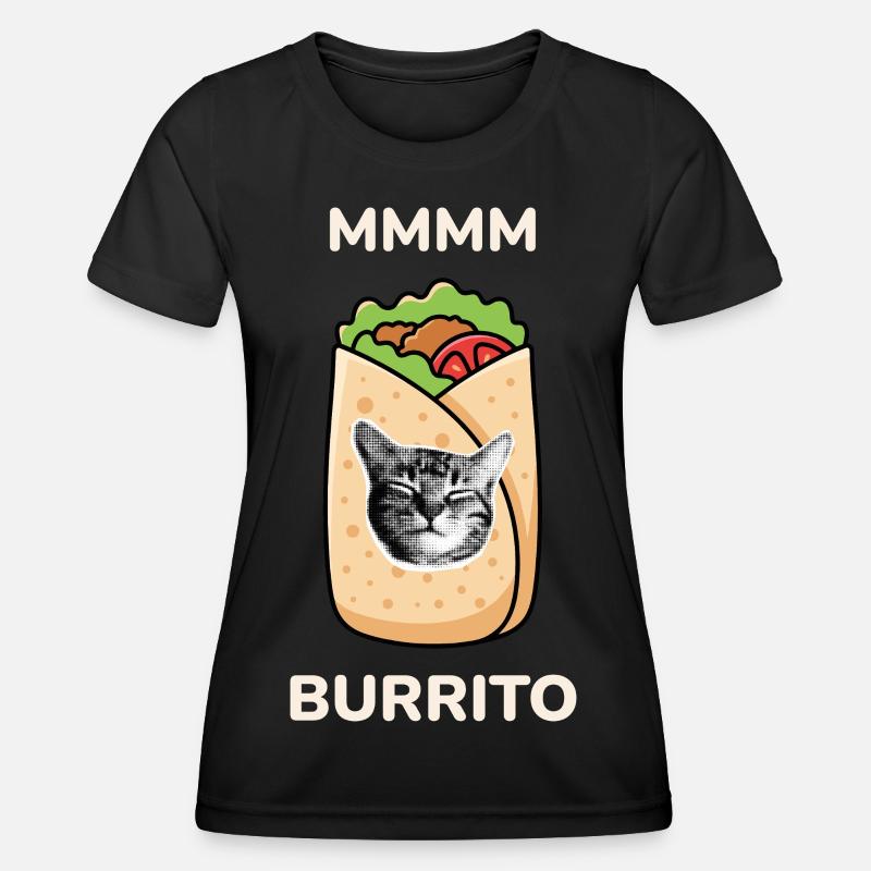 MMMM Burrito - Women's Functional T-Shirt - black