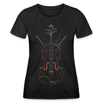 Violin - Women's Functional T-Shirt - black - Front - AI Model Female 172 light (172cm)