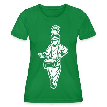 Drummer Child - Women's Functional T-Shirt - kelly green - Front - AI Model Female 172 dark (172cm)