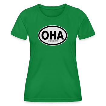 OHA Osterode Harz - Frauen Funktions-T-Shirt - Kelly Green - Vorne - AI Model Female 172 dark (172cm)