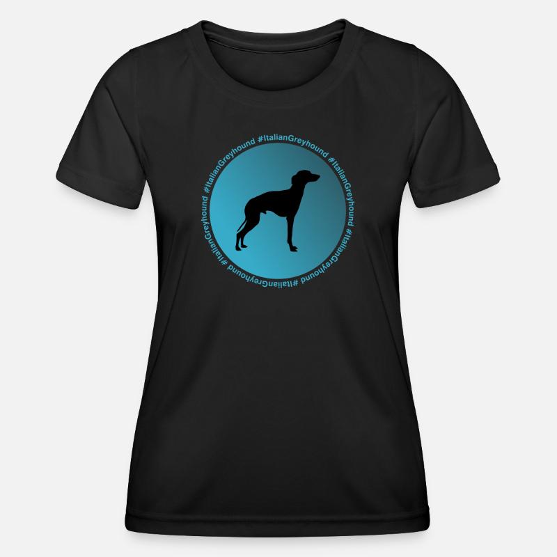Italian greyhound - Women's Functional T-Shirt - black