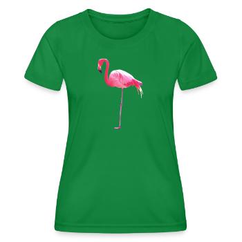 Pink Flamingo - T-shirt sport Femme - vert - Devant - AI Model Female 172 dark (172cm)