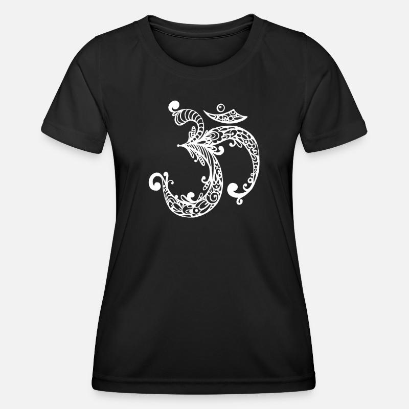 Om sign - Women's Functional T-Shirt - black