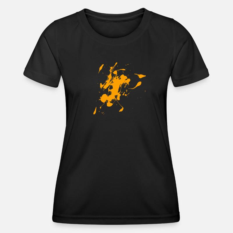 color spot - Women's Functional T-Shirt - black