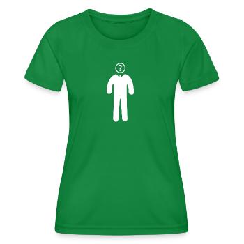 Question mark - Women's Functional T-Shirt - kelly green - Front - AI Model Female 172 dark (172cm)