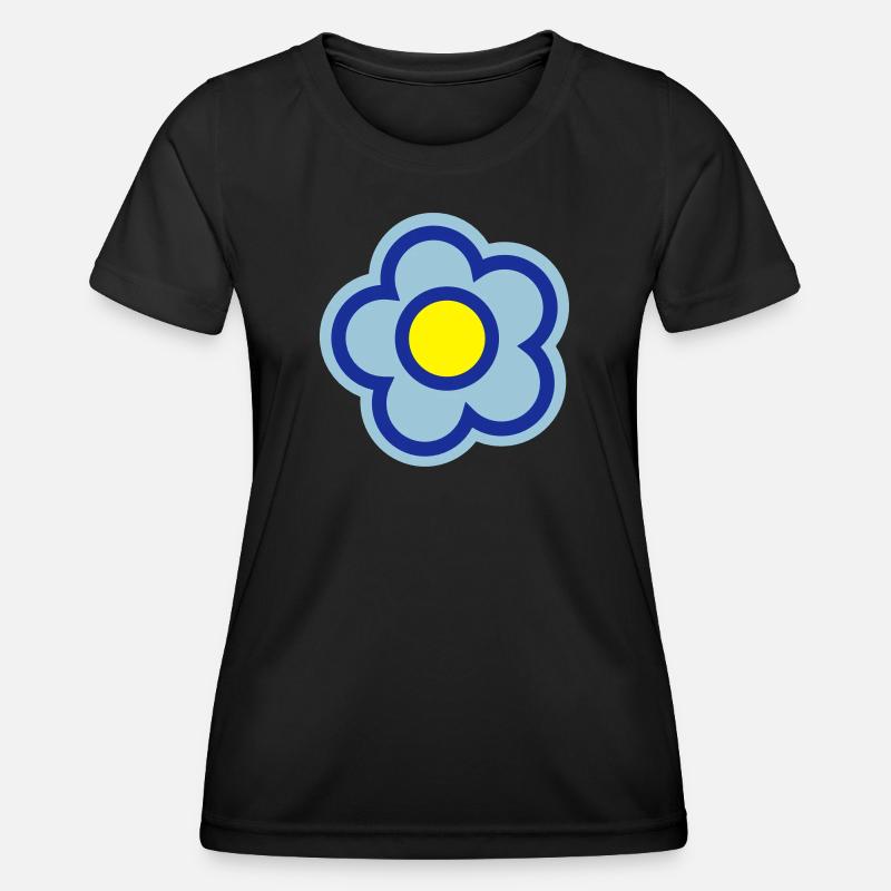 flower, spring, summer - Women's Functional T-Shirt - black