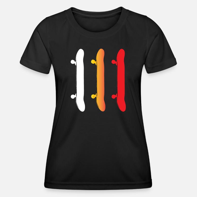 Skateboarding - Skateboards - Women's Functional T-Shirt - black