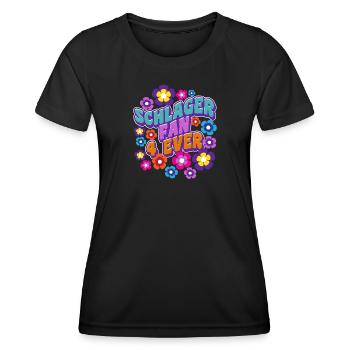 Schlagerfan Schlagermusik Fan Schlager Statement - T-shirt sport Femme - noir - Devant - AI Model Female 172 light (172cm)
