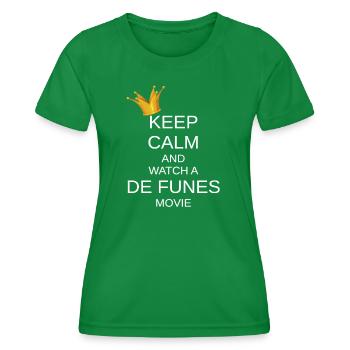 KEEP CALM - Women's Functional T-Shirt - kelly green - Front - AI Model Female 172 dark (172cm)