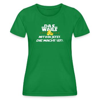 The Wars saying bachelor party wedding eve - Women's Functional T-Shirt - kelly green - Front - AI Model Female 172 dark (172cm)