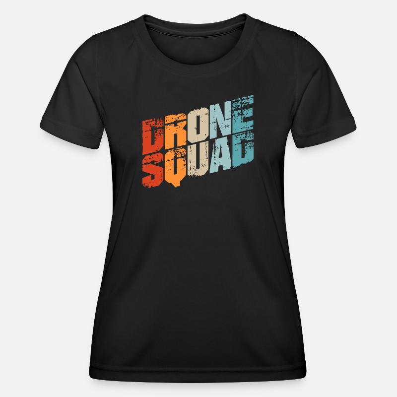 Drone / Drone Shirts / Drone Pilot - Women's Functional T-Shirt - black