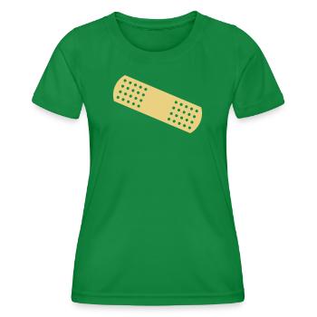 Band-aid - Women's Functional T-Shirt - kelly green - Front - AI Model Female 172 dark (172cm)