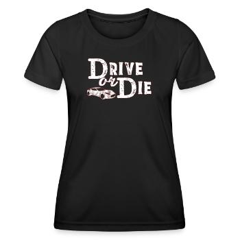 automobile - Women's Functional T-Shirt - black - Front - AI Model Female 172 light (172cm)