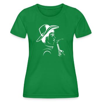 Pistolets Cowboy Western Wild West Symbol - T-shirt sport Femme - vert - Devant - AI Model Female 172 dark (172cm)