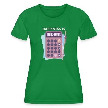 Accountant - Women's Functional T-Shirt - kelly green - Front - AI Model Female 172 dark (172cm)