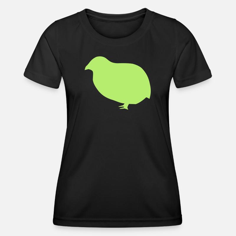 quail - Women's Functional T-Shirt - black