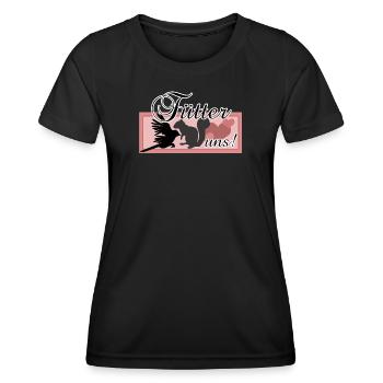 Füttern Wildtiere Tiere Eichhörnchen Vögel Spruch - Frauen Funktions-T-Shirt - Schwarz - Vorne - AI Model Female 172 light (172cm)