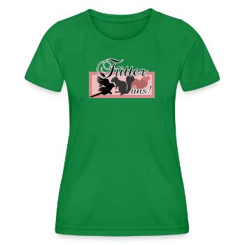 Füttern Wildtiere Tiere Eichhörnchen Vögel Spruch - Frauen Funktions-T-Shirt - Kelly Green - Vorne - AI Model Female 172 dark (172cm)