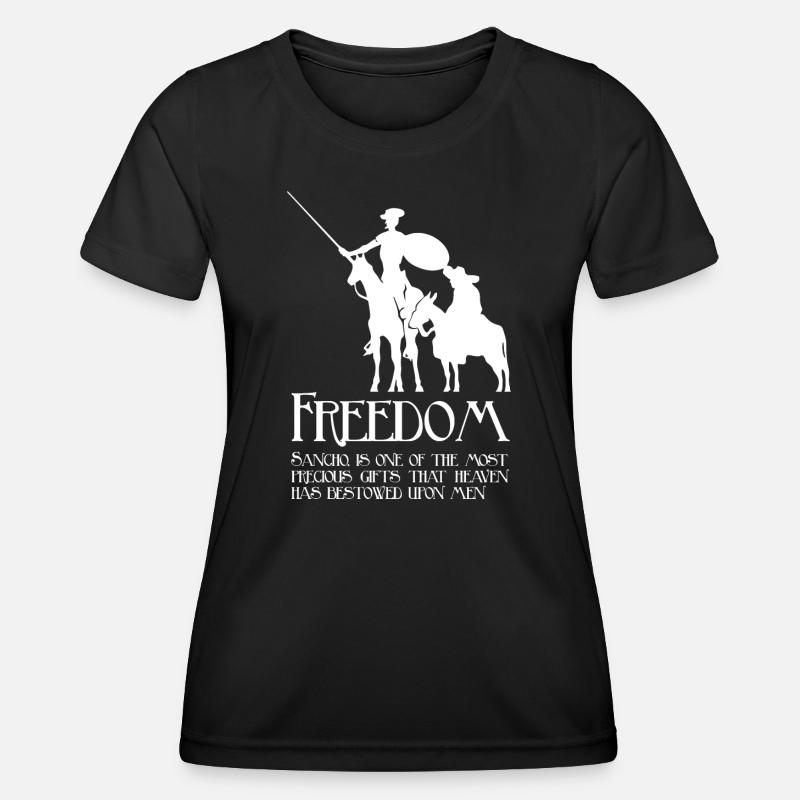 Freedom, Sancho (dark) - Women's Functional T-Shirt - black