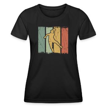 Handball bounce in colour blocks - Women's Functional T-Shirt - black - Front - AI Model Female 172 light (172cm)